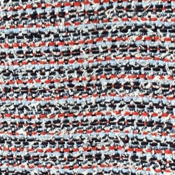 LOFT Tweed Wool Blend Striped Open Jacket Sz L Bell Sleeve Office Career Mature - Picture 6 of 11